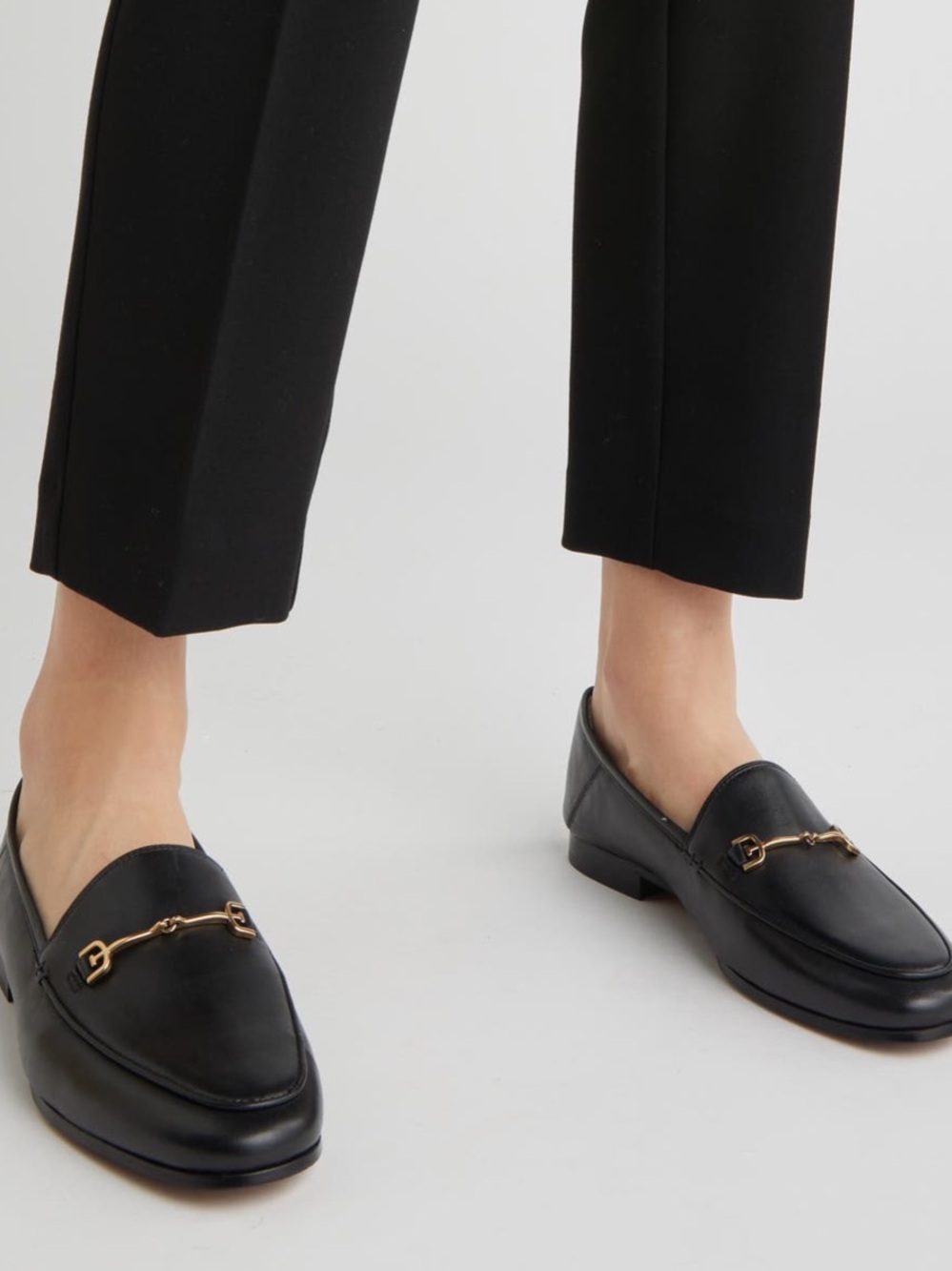 Sam Edelman size 9.5  Black Leather Loraine Loafers